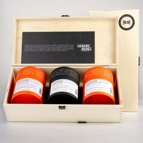 Geschenkbox (Holz) Barbecue Chicken